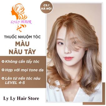 Thuốc nhuộm tóc màu nâu tây không tẩy