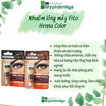 Nhuộm lông mi lông mày thảo dược Fito Henna Color