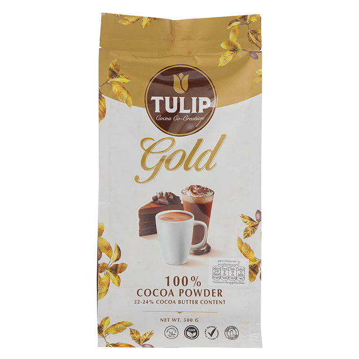 ผงโกโก้ ทิวลิป โกลด์ 22-24% ขนาด 500g. หยกออนไลน์ ราคา 282 บาท*ส่งฟรี