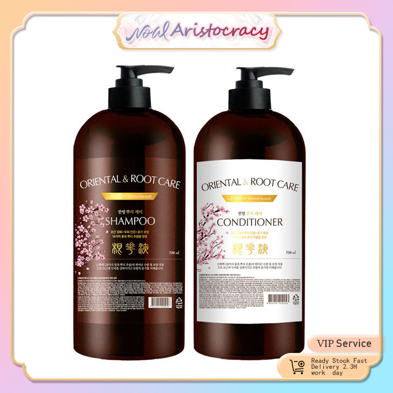 Gambar EVAS PEDISON Institut Beaute Oriental Root Care shampoo and conditioner set herbal essence Anti Hair Loss Nourishing shampoo hair treatment Professional Anti Dandruff anti itch Hair Growing Hair Oil Control Shampoo  750ml