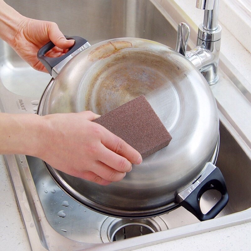 Miếng chà nồi xoong chảo, bề mặt nhám đánh bay mọi vết bẩn và lớp gỉ sét GD231