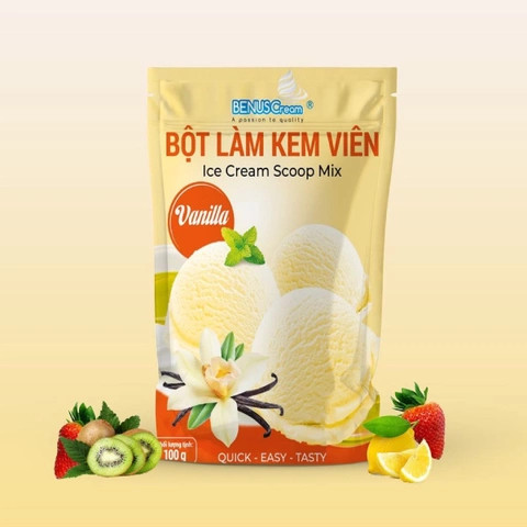 Bột làm kem viên nhiều vị BENUSCream gói 100g