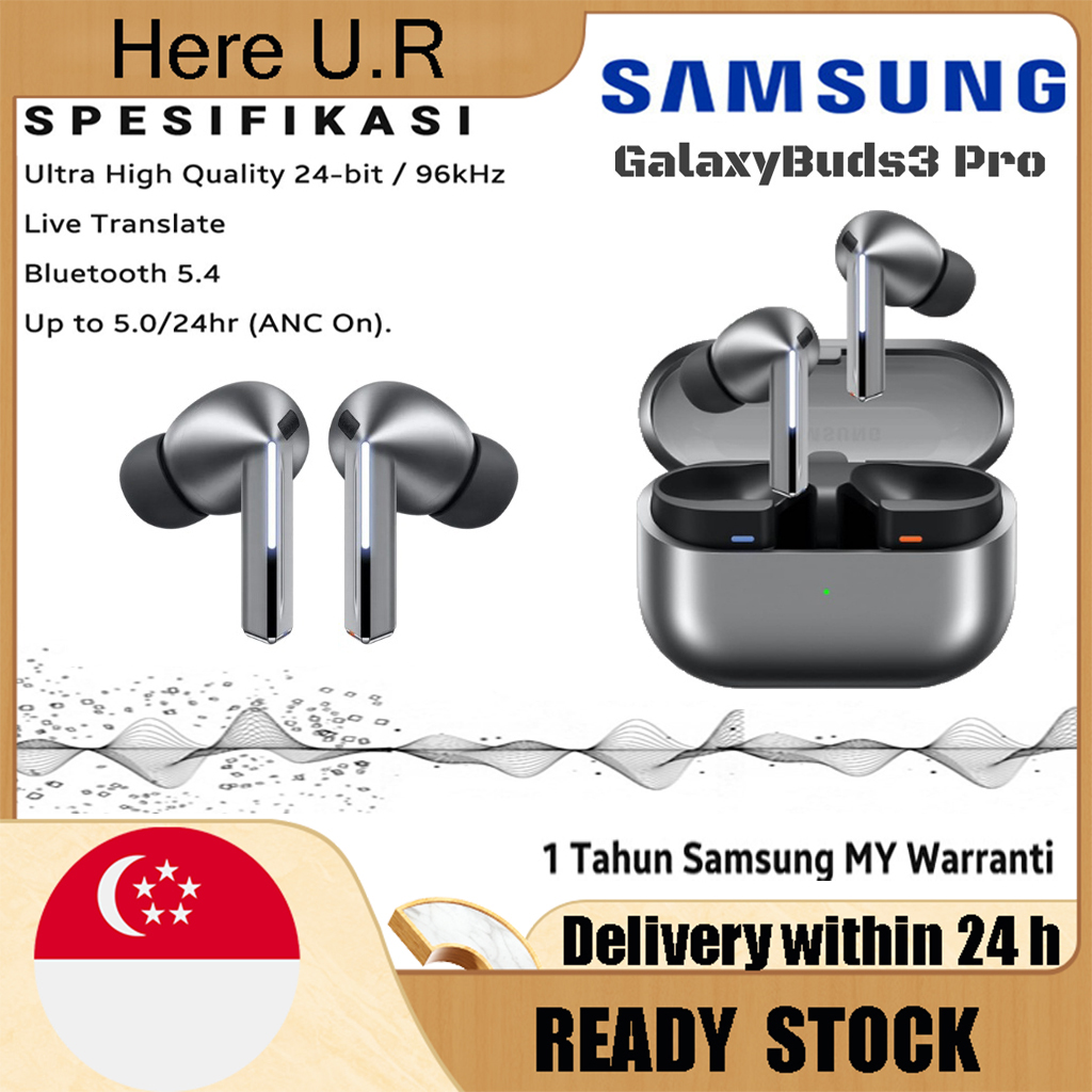 SAMSUNG Galaxy Buds3 Pro Wireless Bluetooth Earbuds with Noise Cancellation AI Translator  Hi-Fi Sound 360 Degree Audio
