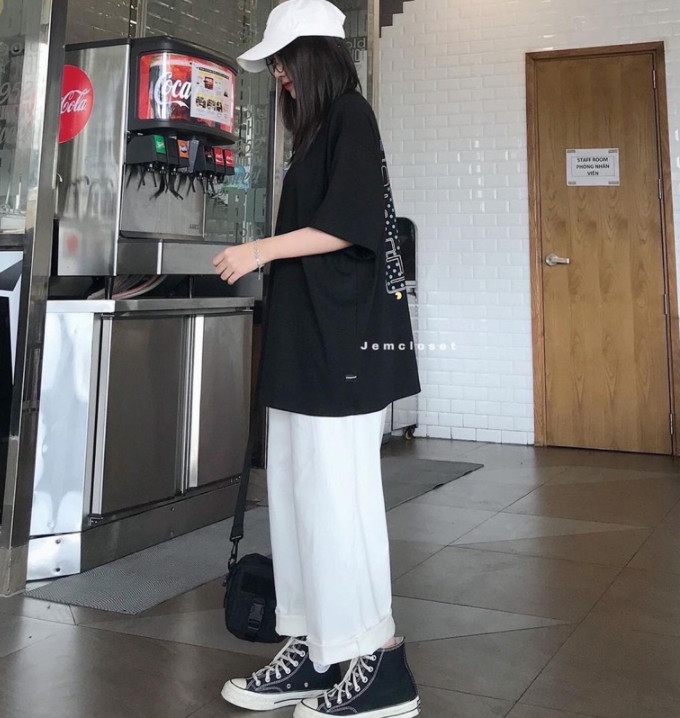 Quần kaki ống rộng hn35