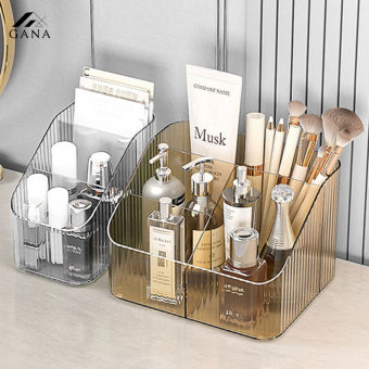 Hộp đựng mỹ phẩm để bàn đa năng GANA, kệ để đồ dùng trong suốt chất liệu nhựa Acrylic