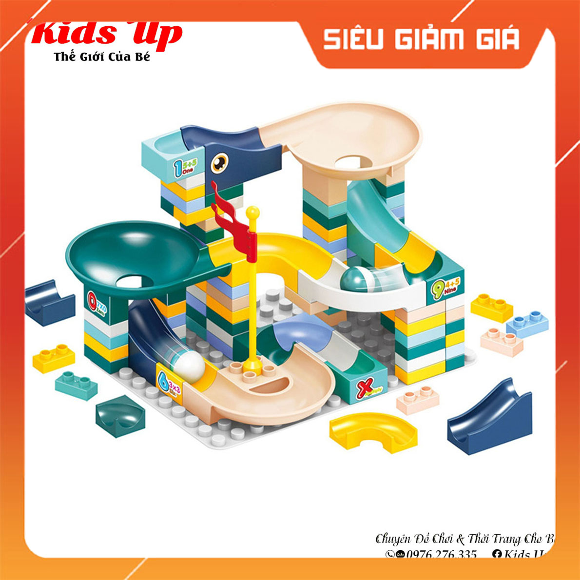Bộ xếp hình thả bi 101 chi tiết.Bộ xếp hình.Đô chơi lắp ráp