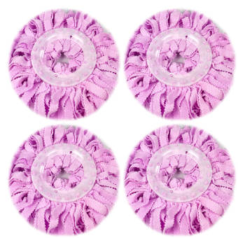 BÔNG VẢI TRÒN THAY THẾ CÂY LAU NHÀ  BỘ LAU NHÀ 360 CAO CẤP