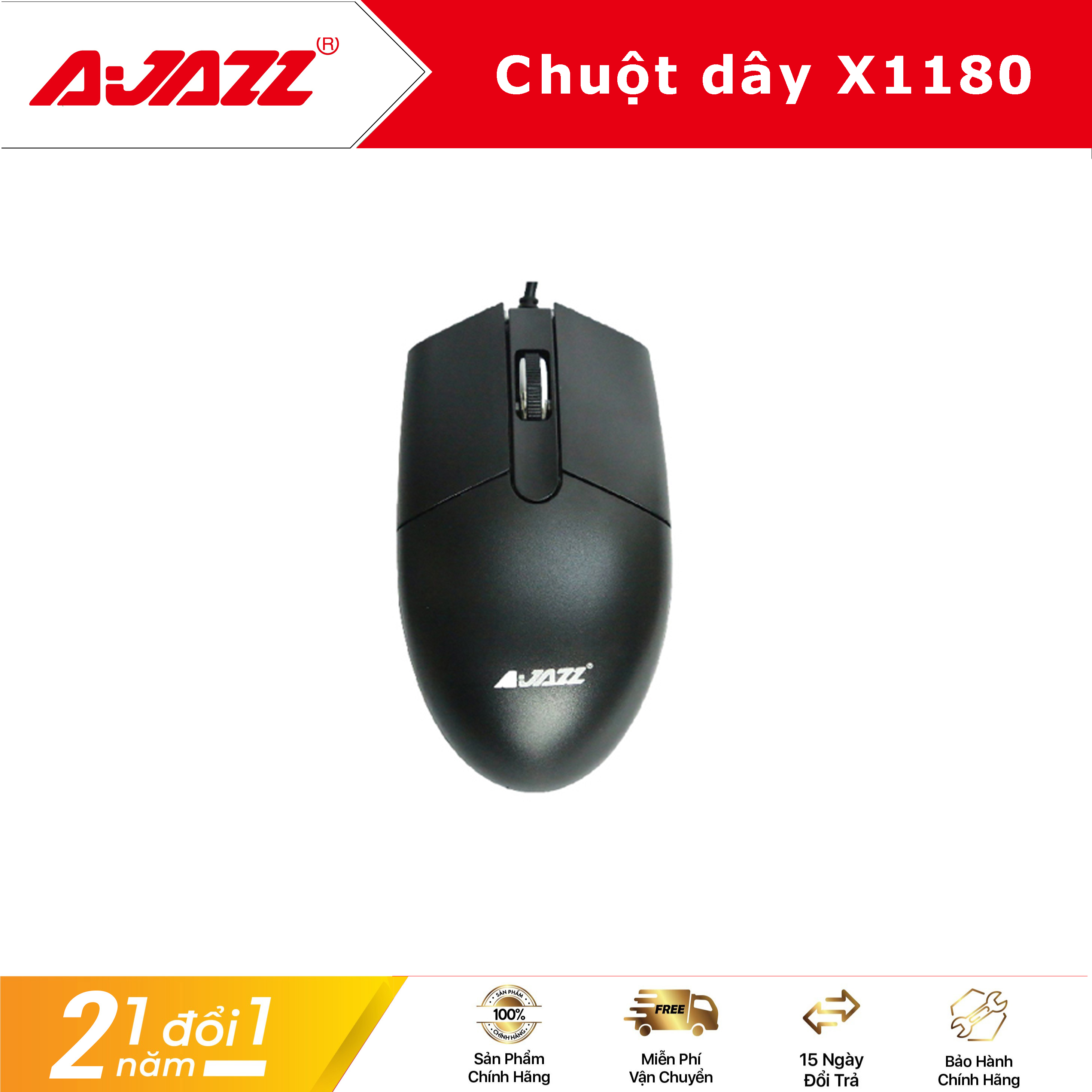 Chuột có dây fuhlen AJAZZ X1180
