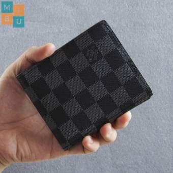 Ví Da Nam , Ví Ngắn Bỏ Túi , Bóp Nam LV Caro cao cấp , chất da PU cực bền,đẹp