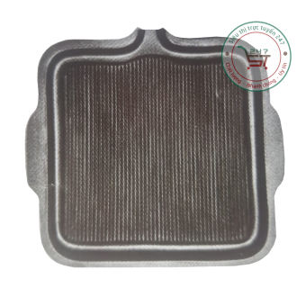 Vỉ nướng vuông chống dính sọc nhuyễn 36x33 cm Vỉ nướng thịt dùng trên bếp gas bếp cồn