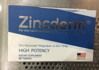 SẢN PHẨM ZINCDERM ( HỘP/60 VIÊN).