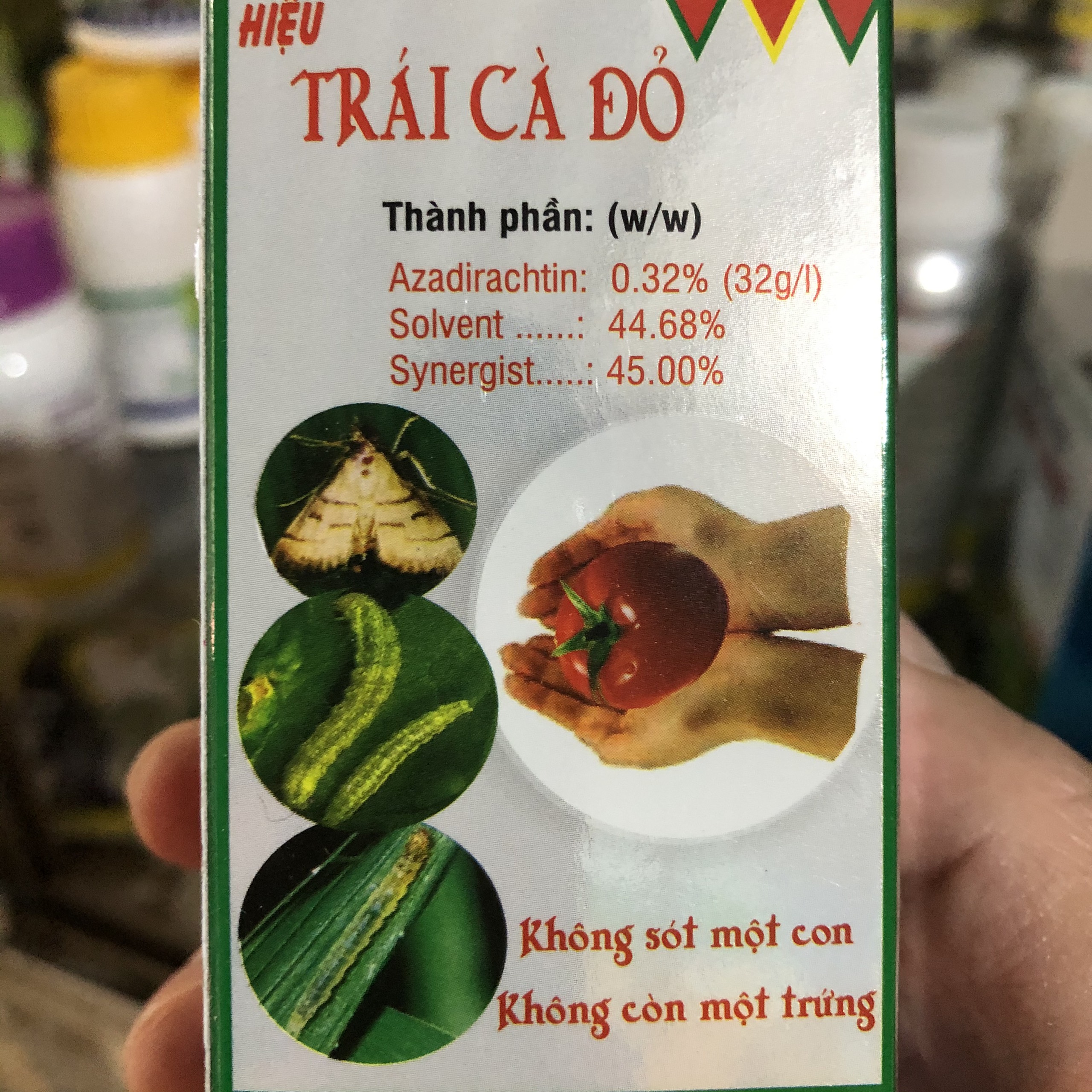 Thuốc trừ sâu sinh học, thuốc thảo mộc; TRÁI CÀ ĐỎ diệt sâu tơ, trừ sâu xanh; diệt sâu cuốn lá; diệt sâu đục thân; sâu đục quả; diệt bọ trĩ; diệt nhện đỏ; nhện gié