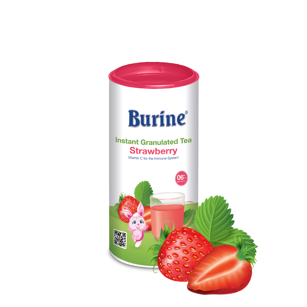 Trà cốm Burine - Vị Dâu tây (Dành cho trẻ từ 6 tháng tuổi)