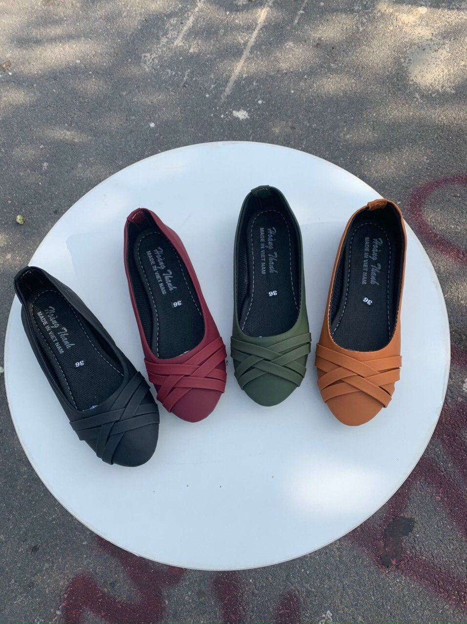 Gày búp bê mũi tròn phói dây xéo 29k