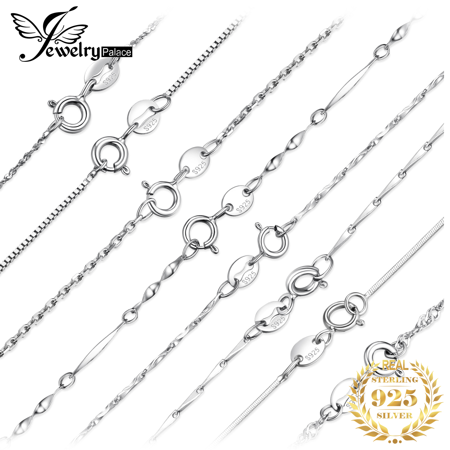 .925 Italian Sterling Silver Singapore Chain Necklace – 16 To 24 Inches