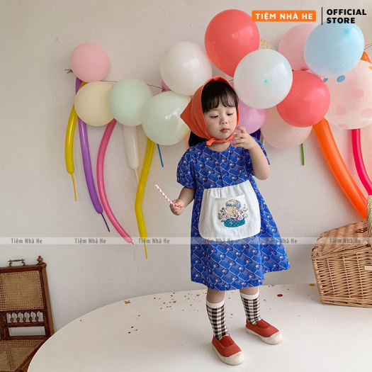 Khăn bandana đội đầu, turban lụa vuông họa tiết dễ thương cho bé gái kích thước 50x50cm dùng quảng cổ, buộc tóc