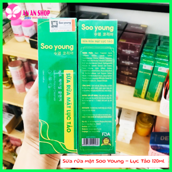 Sữa rửa mặt Lục tảo Soo Young 120ml - Sữa rửa mặt Sooyoung - Hàng chính hãng Công ty