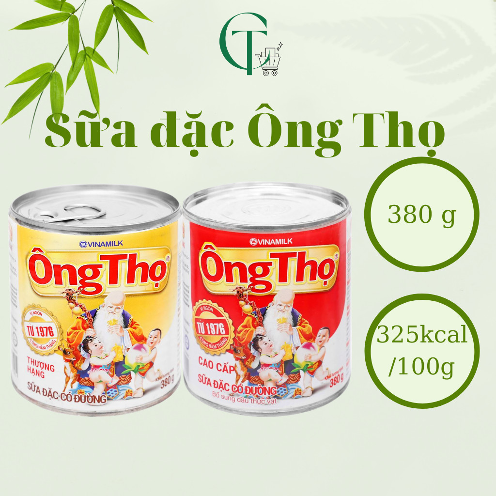 Sữa đặc có đường Ông Thọ dạng lon 380g