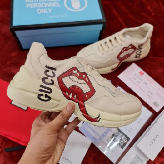Giày Gucci Rhyton Môi Lưỡi Cao Cấp