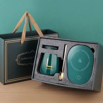 Bộ ly điện, cốc điện hâm nóng Lucky thông minh, Cảm Ứng Đa Năng - Cốc Hâm Nóng -Ly Chưng Yến -Thích Hợp Làm Quà Tặng.