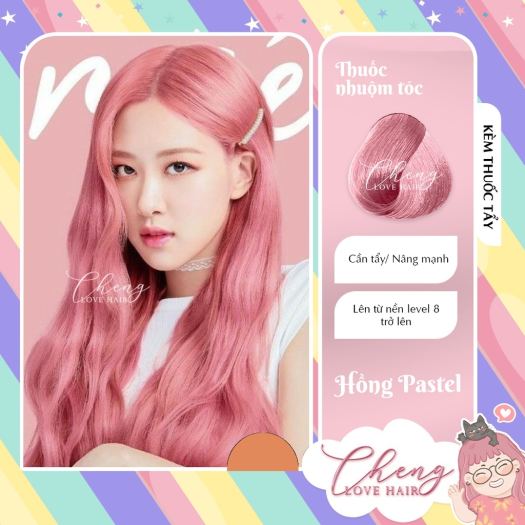 Màu Nhuộm Tóc Màu Hồng Phấn Lên Màu Đẹp, Chuẩn Màu 11.51 Pink Hair Dye  Cream - SSCL1151 | Lazada.vn