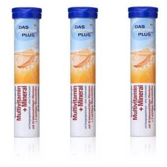 03 hộp Viên sủi bổ sung khoáng chất DAS gesunde PLUS Multi-Mineral