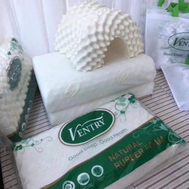 Gối cao su non Ventry chính hãng 😘😘 gối cao su thiên nhiên cho người lớn, ruột làm bằng cao su non cao cấp