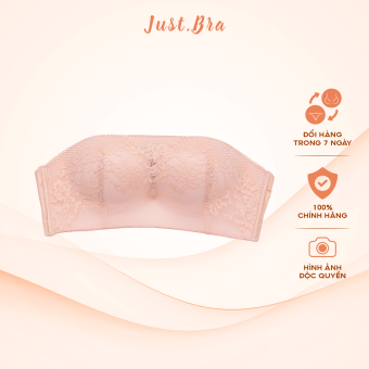 Áo ngực không gọng Just Bra, áo quây mút bàn tay nâng ngực bề mặt ren mềm mịn cao cấp AB243