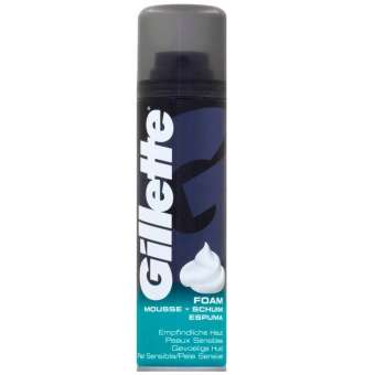 Bọt cạo râu Gillette Foamy Sensitive Skin Peau Sensible 200ml - Đức