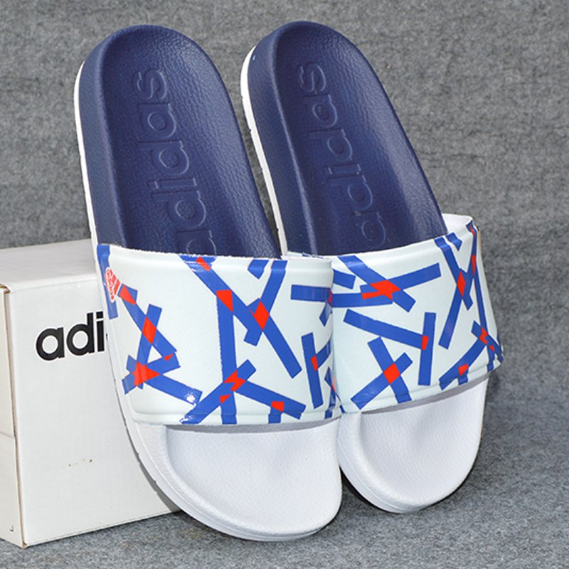 Dép adidas_sample original 2 màu trắng xanh quai trắng xanh đỏ