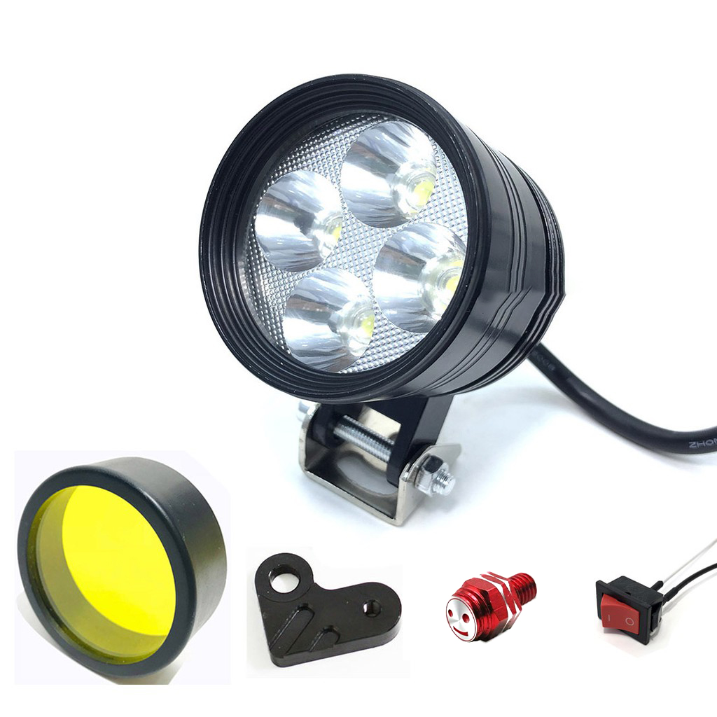 Đèn Trợ Sáng L4 Ngắn 3 Chế Độ Sáng FULL phụ kiện[ Bảo hành 6 tháng]