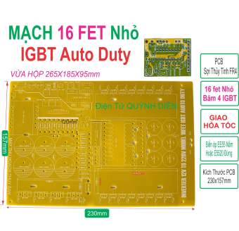 PCB bo mạch kích điện 16 fet băm IGBT