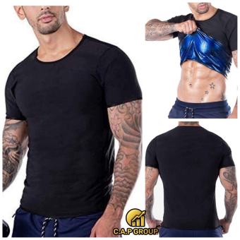 Áo đổ mồ hôi giảm mỡ NAM giúp sinh nhiệt tan mỡ bụng eo giảm cân ép cân hiệu quả khi tập Gym Thể thao