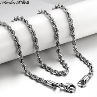 Dây chuyền inox xoắn UNISEX chất D14