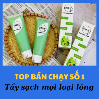 KEM TẨY TRIỆT LÔNG DỨT ĐIỂM- IWAX sạch bay lông toàn BODY. Sản phẩm ưa chuộng số 1 + tặng kèm thìa và khăn tẩy lông - MH MART