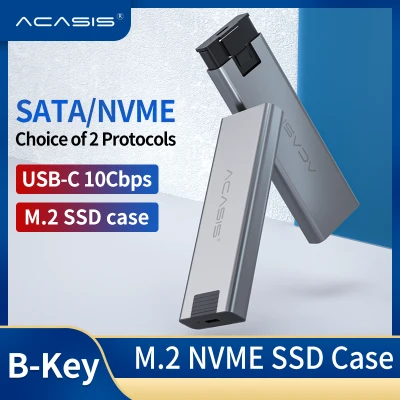 ACASIS SSD Case M.2 Enclosure USB 3.1Gen2 Type C Micro USB External Mobile Hard Disk Drive Box for M2 NVME NGFF 2230/2242/2260/2280 M.2 SSD Case (1)