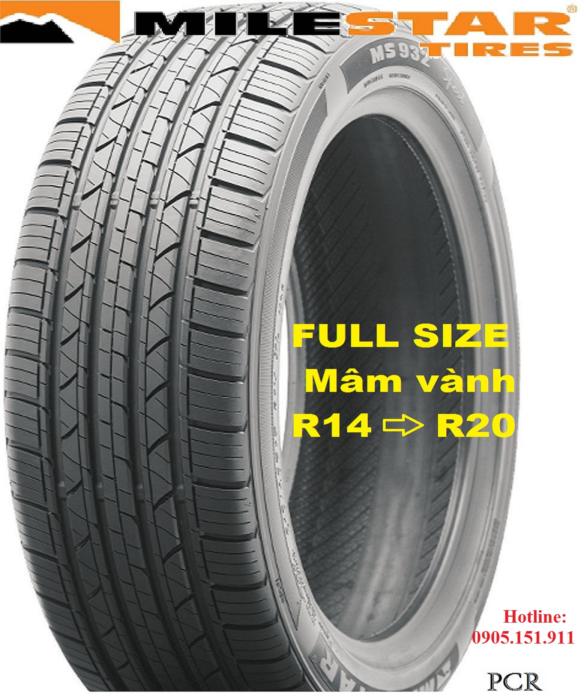 Lốp (vỏ) xe ô tô MILESTAR MS932 Sports(full size)- Đẳng cấp thương hiệu Mỹ: Hàng chính hãng chuyên dùng cho các dòng xe Sedan, MPV, CUV, SUV, PICUP... TOP 1 Bán chạy