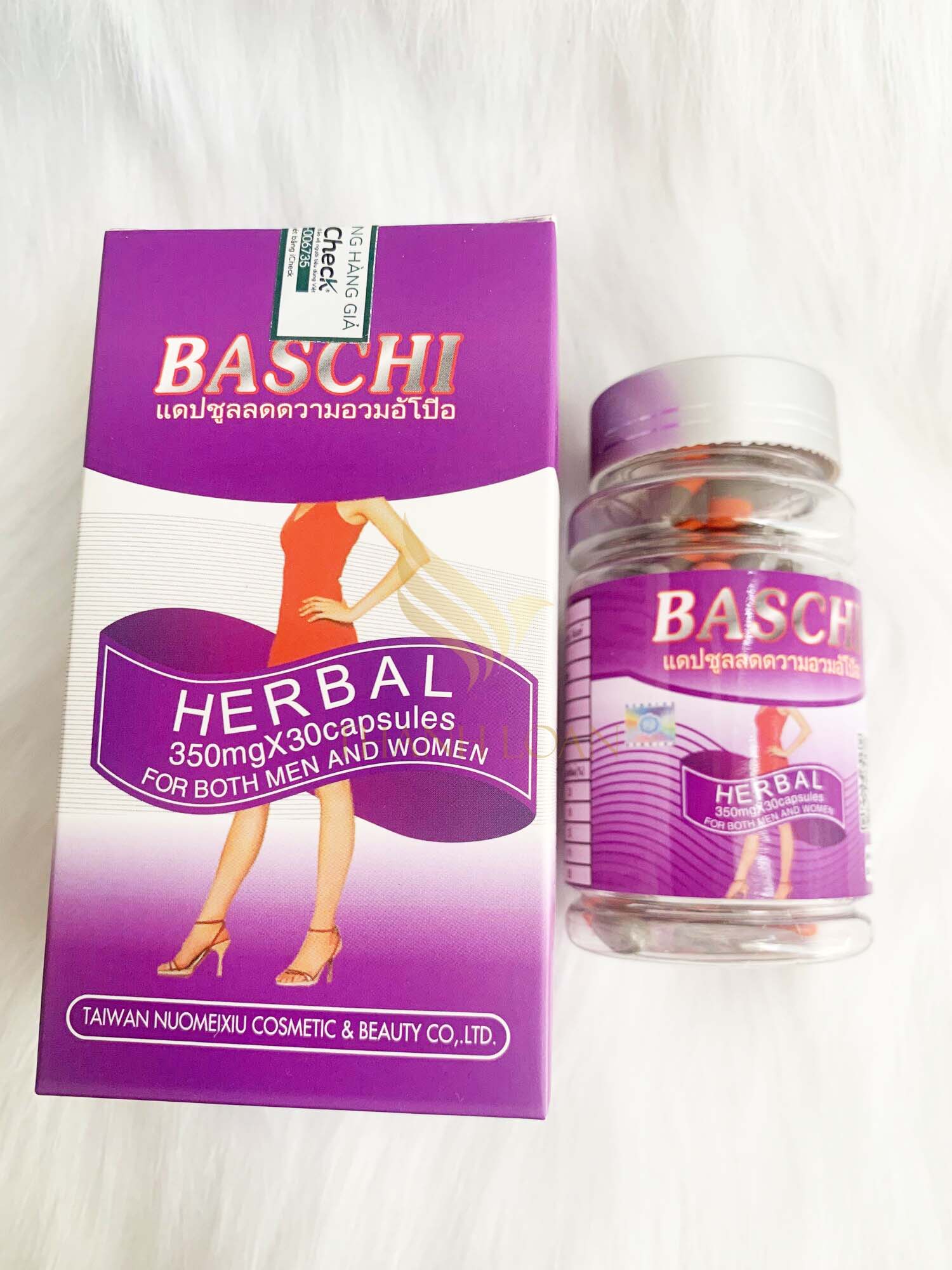 Viên uống giảm cân baschi tím - công ty - mẫu mới- thái lan