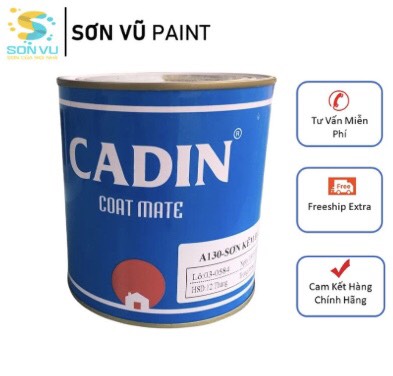 Cadin - Sơn sắt mạ kẽm Không lót 2in1 - bám trực tiếp lên kẽm - Lon 0.8Lit - Nhiều Màu