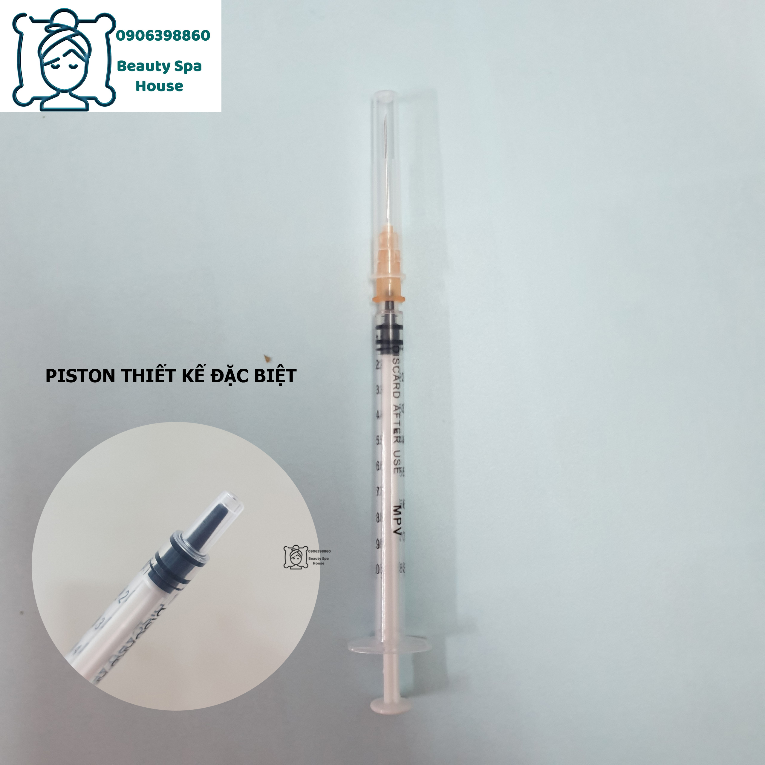Hộp 100 bơm tiêm mpv 1ml 25g 26g 13mm lắp kim meso