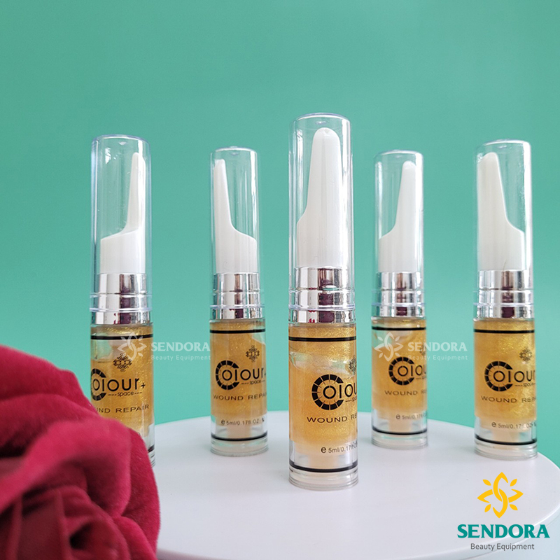 Collagen phủ bóng môi sau phun xăm