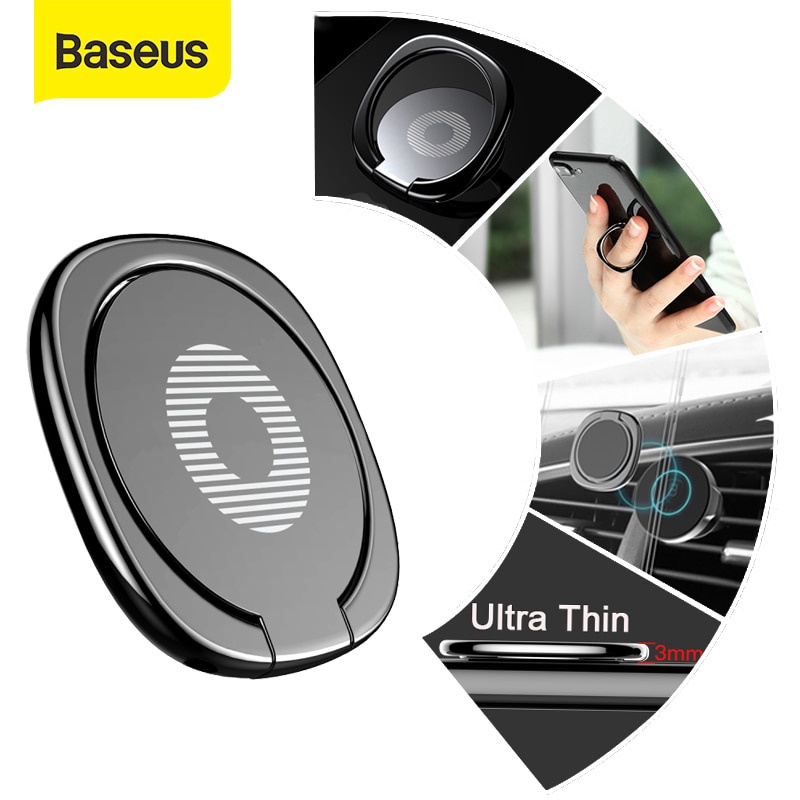 Iring điện thoại - Giá đỡ điện thoại đeo tay Baseus ring holder nhẫn đeo tay chống rơi vỡ điện thoại đa năng - vienthonghn
