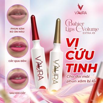 Tinh Chất Cấy Môi Vaura Babier Lips Volume V3 Master Lips, xóa thâm môi , làm hồng môi vĩnh viễn chỉ sau 7 ngày