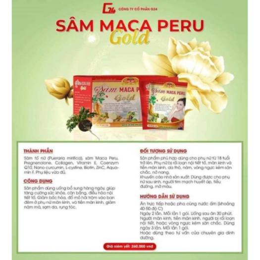 Sâm Maca Peru Gold