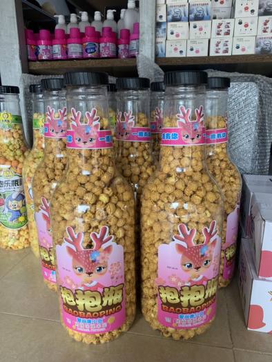 Chai bắp rang bơ, Chai Bỏng ngô siêu to khổng lồ 1,3kg - Vạn Lộc 68