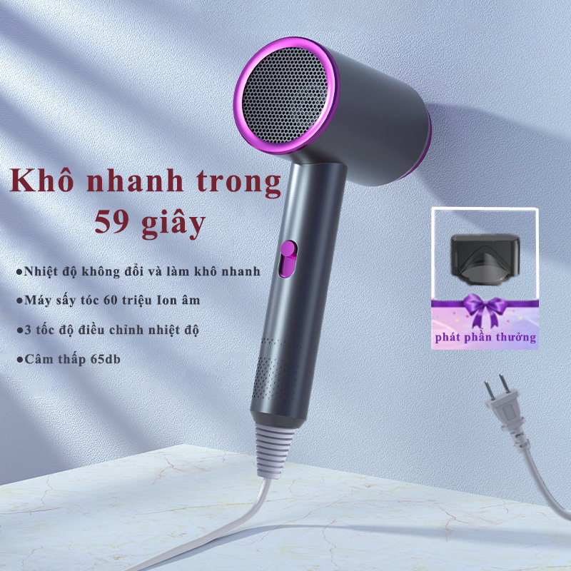 Máy sấy tóc 2 chiều nóng lạnh mini công suất lớn ion âm máy sấy tóc tạo kiểu 800W đa năng máy sấy tóc hai chiều sấy Khô nhanh chăm sóc tóc