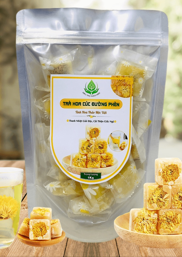 500g trà hoa cúc đường phèn thơm ngon
