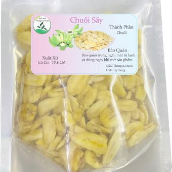 300gr Chuối sấy khô tự nhiên- Hàng Vụn, 100% thành phần thiên nhiên, thơm ngọt, không hóa chất, phẩm màu, đảm bảo vệ sinh an toàn thực phẩm