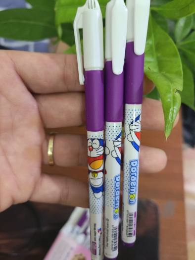 01 Hộp 20 Cây Bút Gel Doremon mực Tím (ngòi 0,5mm)