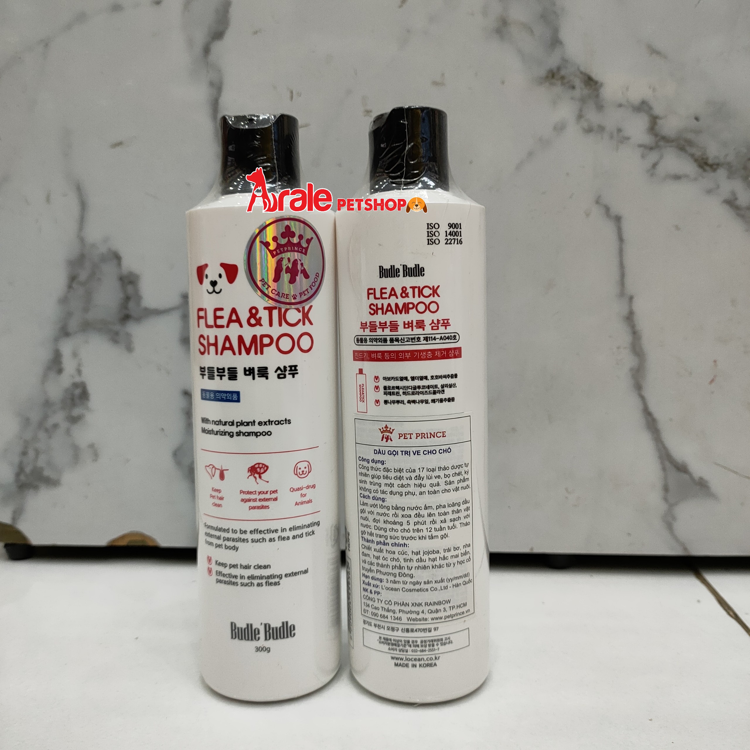 Sữa tắm trị viêm da cho chó budle budle 300ml